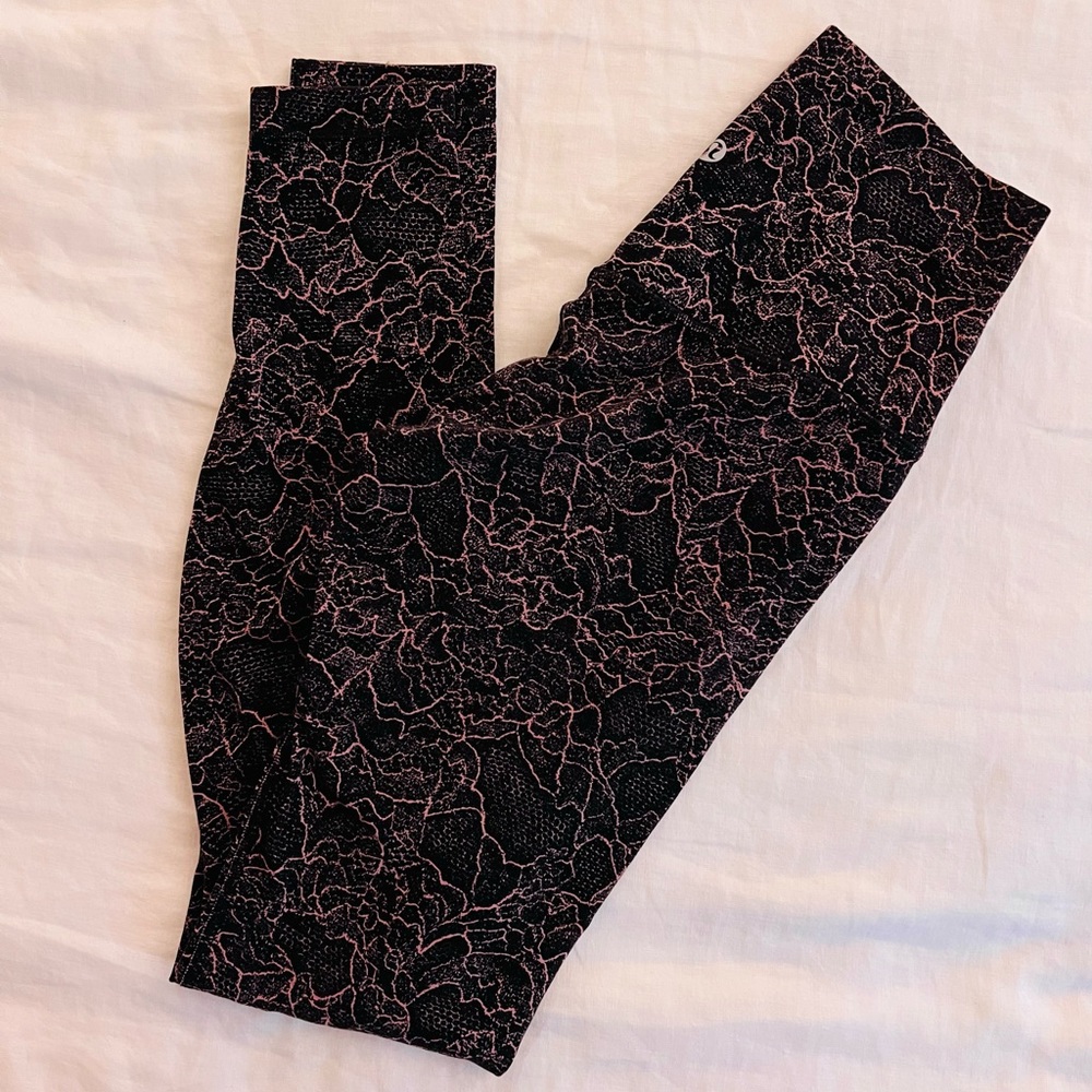 NWOT Lululemon Align Lacescape Spanish Rose High-Rise Full Length Leggings